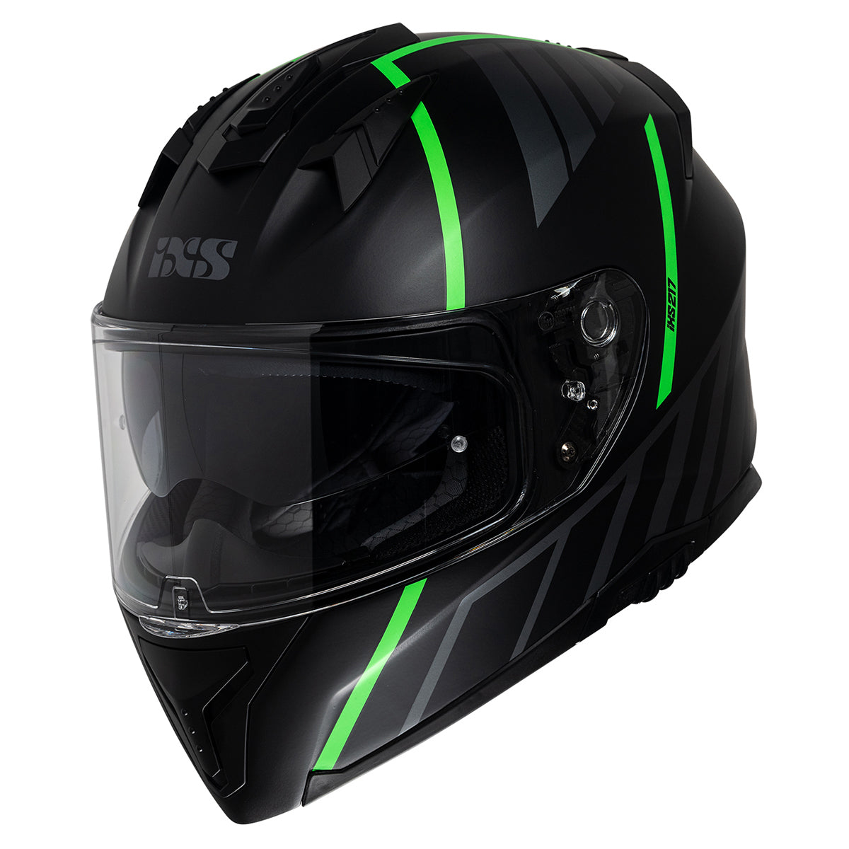 Integral Helmet iXS217 2.0 black matte-green neon