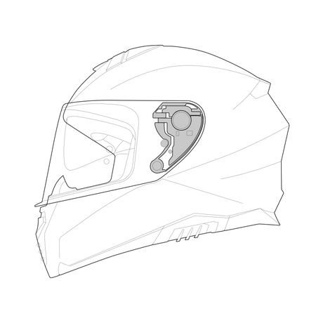 Visiermechanik iXS301