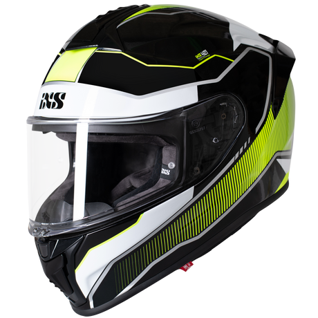 Integralhelm iXS421 FG 2.1 schwarz-weiss-gelb fluo