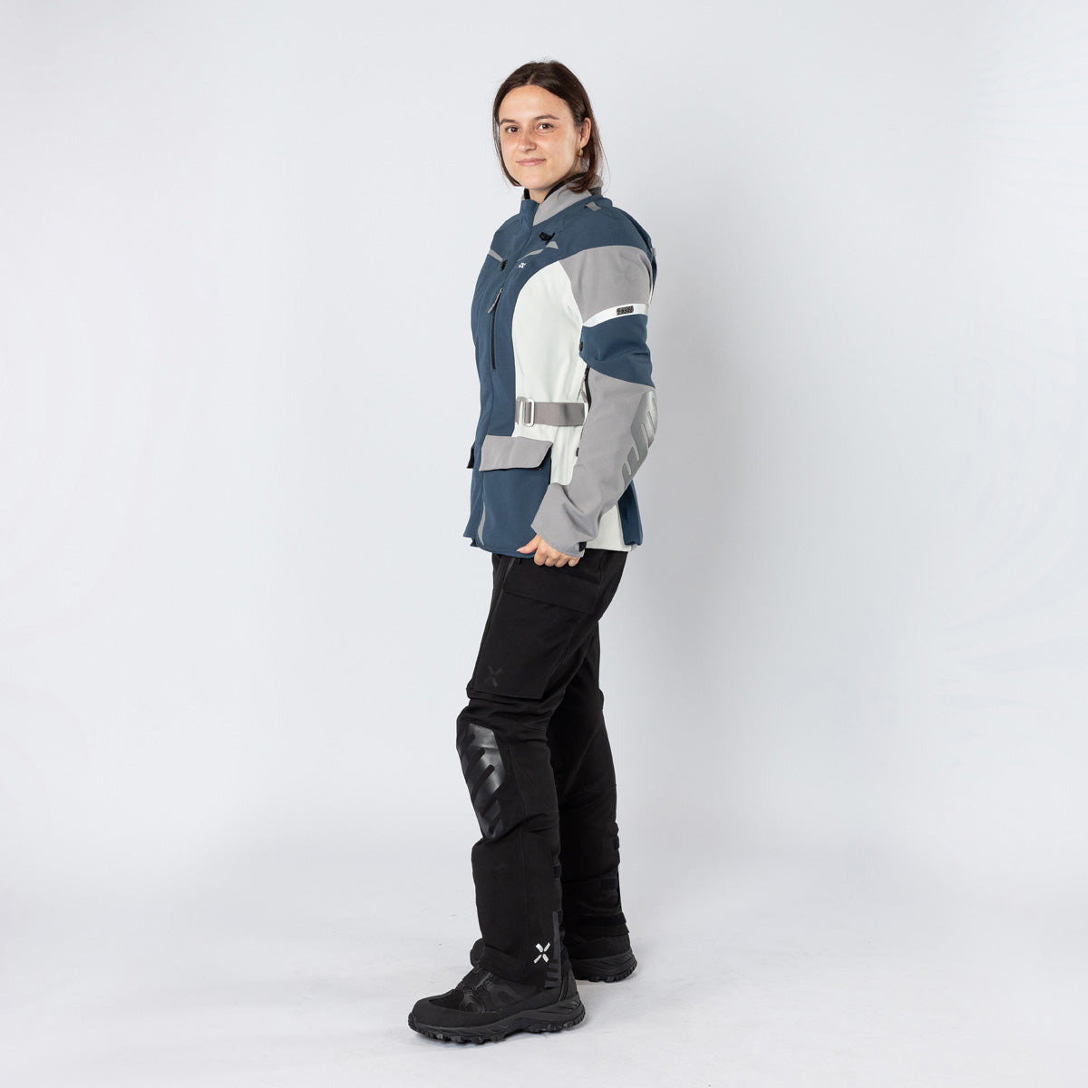 Damen Venture-STX 1.0 Laminatjacke blau-hellgrau