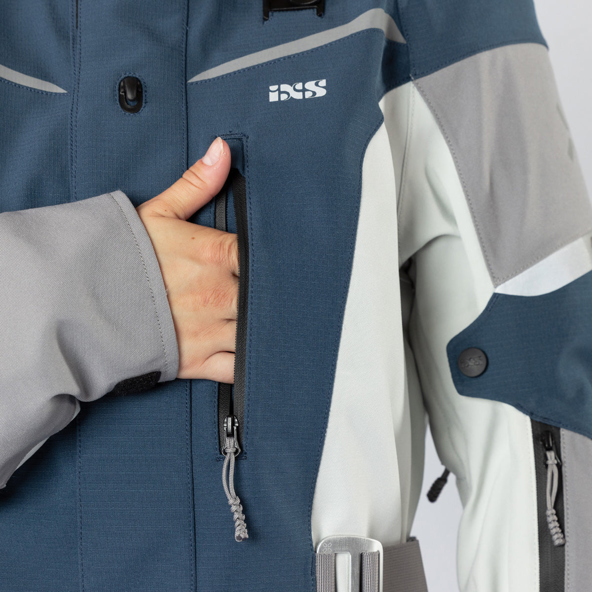 Damen Venture-STX 1.0 Laminatjacke blau-hellgrau