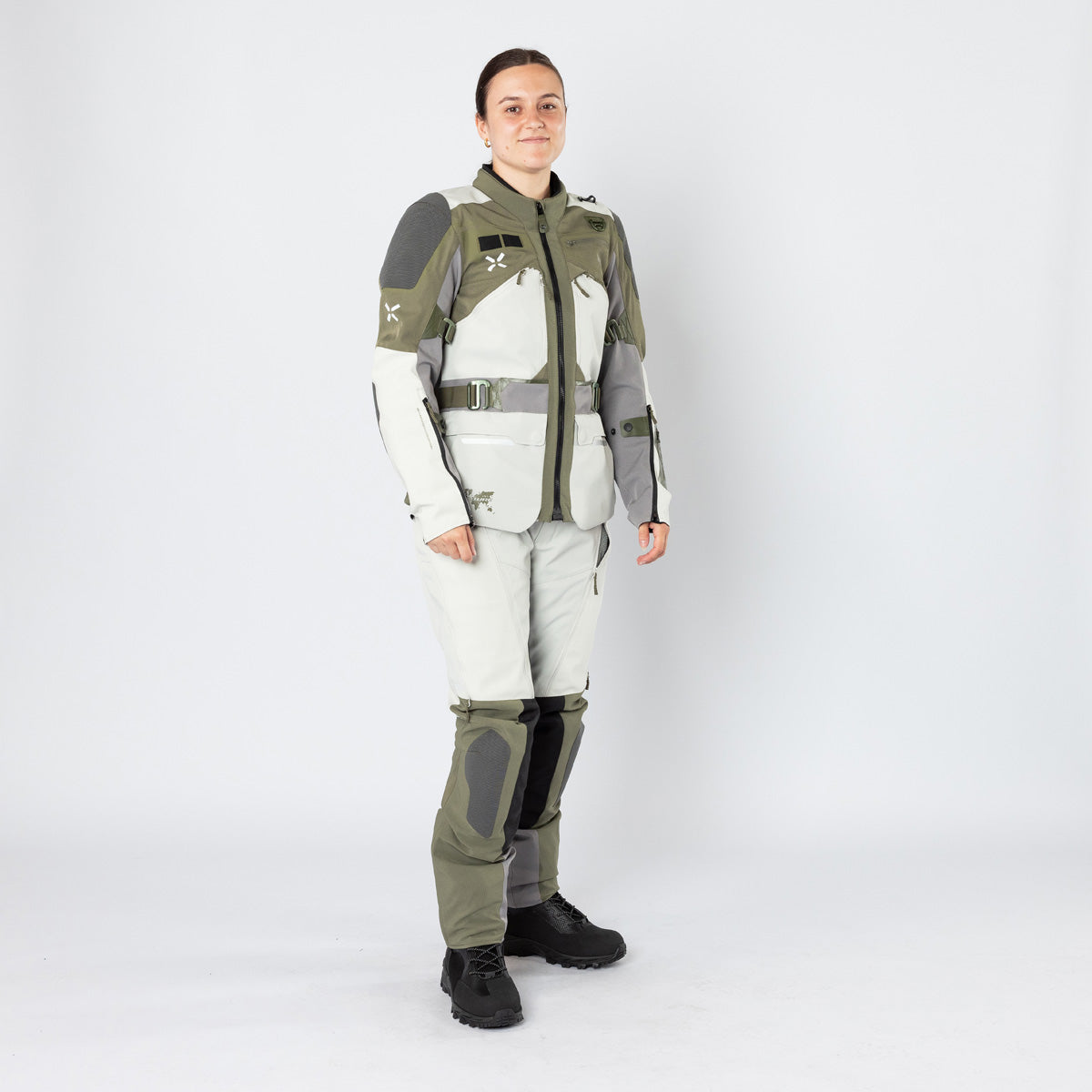 Damen Venture-Air 1.0 Jacke hellgrau-oliv
