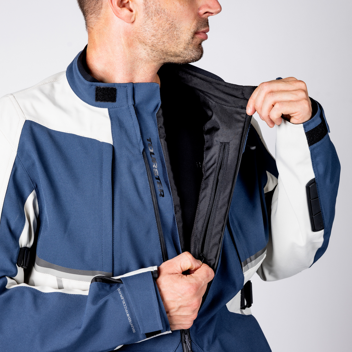 Tourster-STX 1.0 Laminatjacke - blau-cool grey