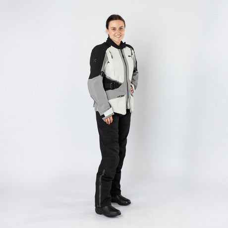 Damen Tourster-STX 1.0 Laminatjacke hellgrau-grau