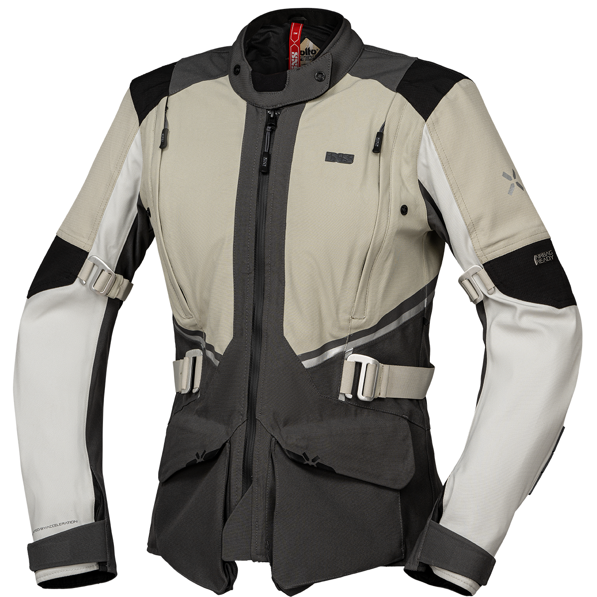 Women's Tourster-STX 1.0 Laminated Jacket stone grey-dark grey-black