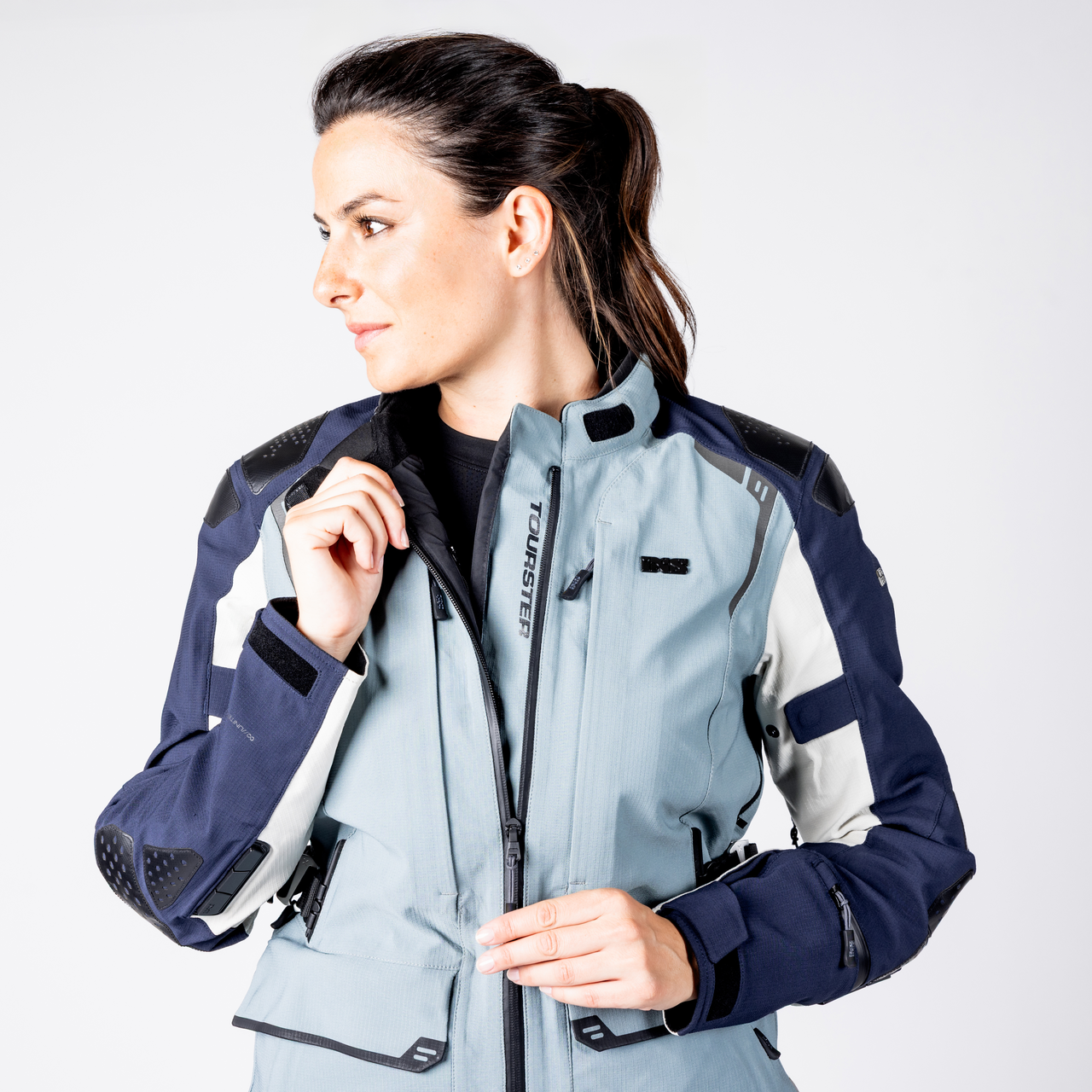Tourster-STX 2.0 WMS Laminatjacke - dunkelblau-blau grau-cool grau