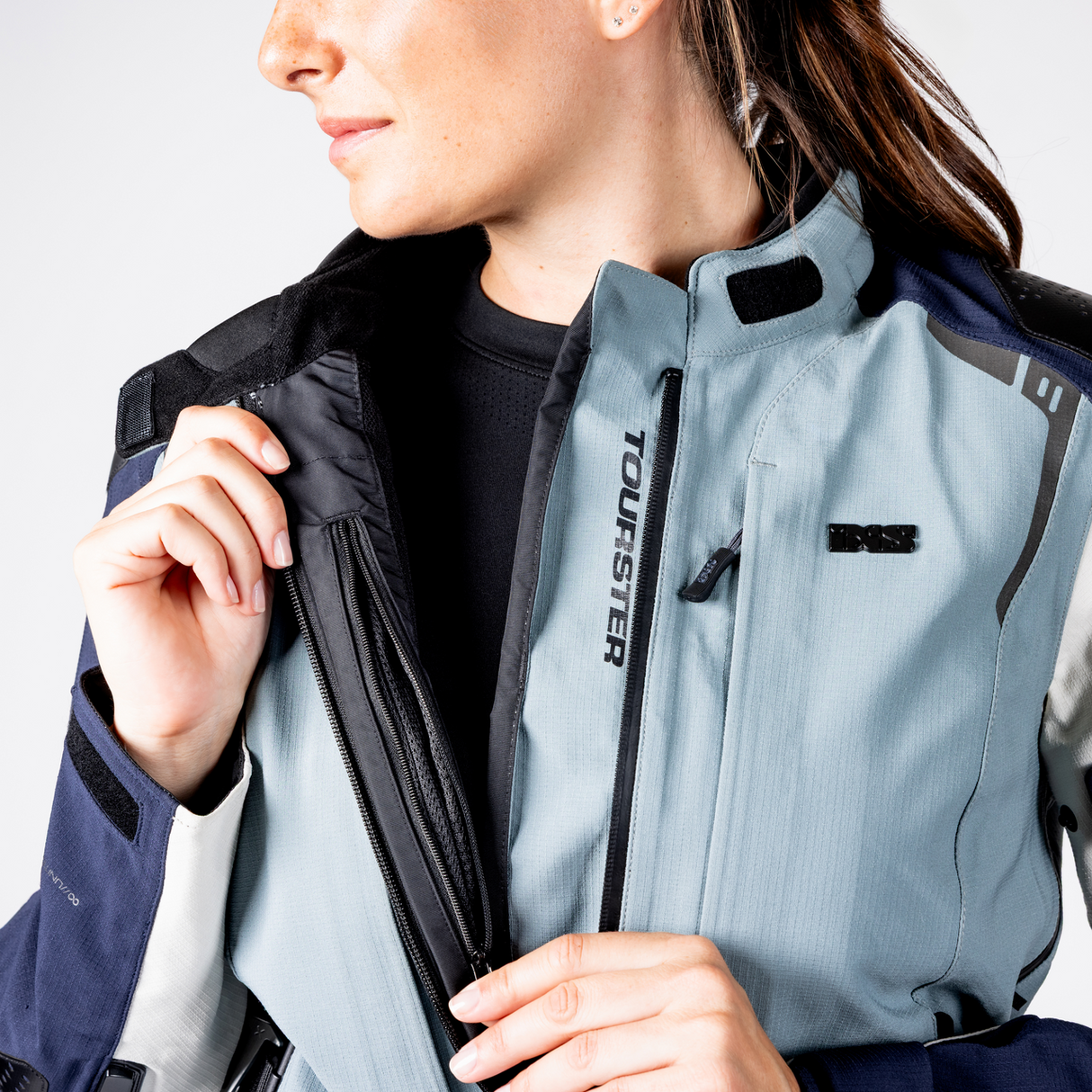 Tourster-STX 2.0 WMS Laminatjacke - dunkelblau-blau grau-cool grau