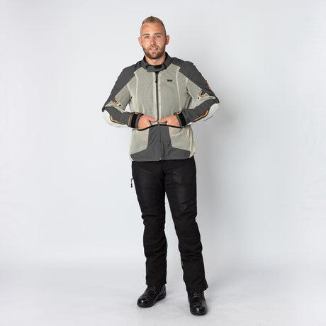 Tourster-BigAir 1.0 Jacke steingrau-dunkelgrau-orange