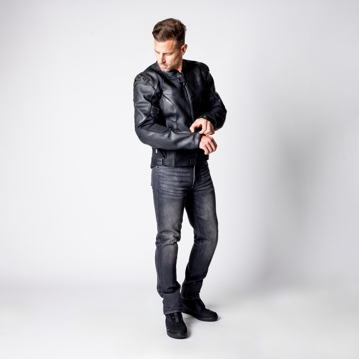 Ace 1.0 Lederjacke - schwarz