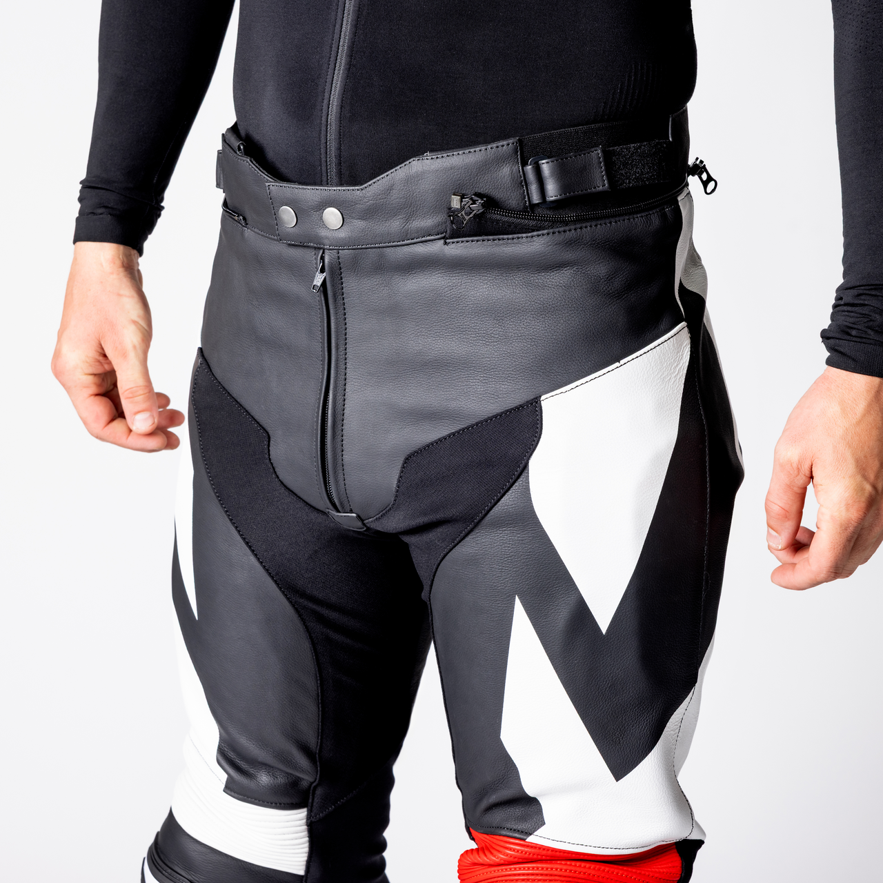 iXS-Ace 1.0 Lederkombi Zweiteiler - schwarz-weiss-rot-49