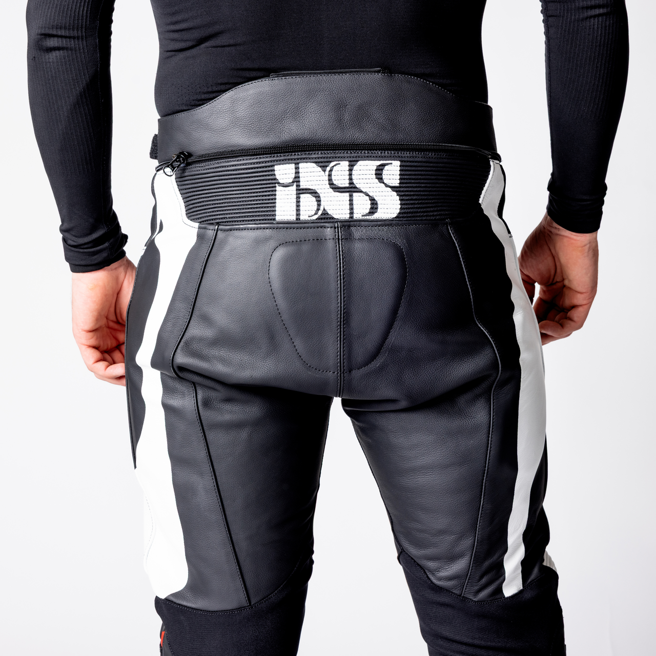 iXS-Ace 1.0 Lederkombi Zweiteiler - schwarz-weiss-rot-50