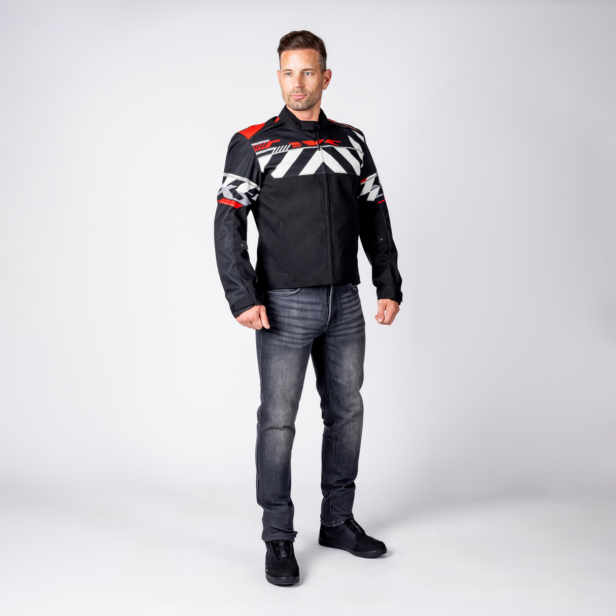 iXS-Rapid-STX 2.1 Laminatjacke - schwarz-rot-grau-10