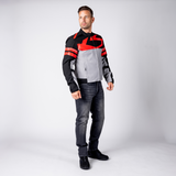 Rapid-STX 2.2 Laminatjacke - dunkelgrau-schwarz-rot