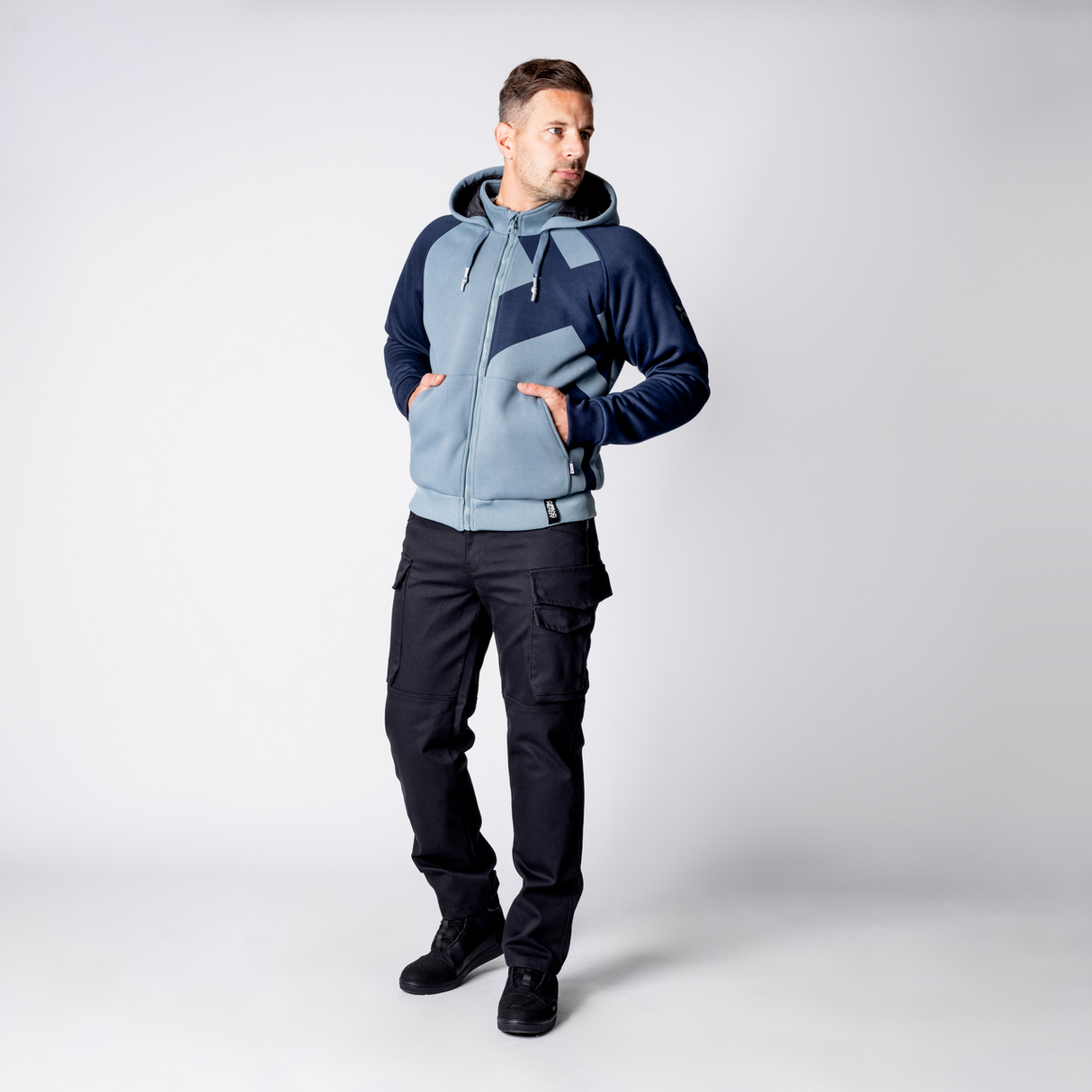 Rapid 1.0 Hoodie - dunkelblau-blau grau