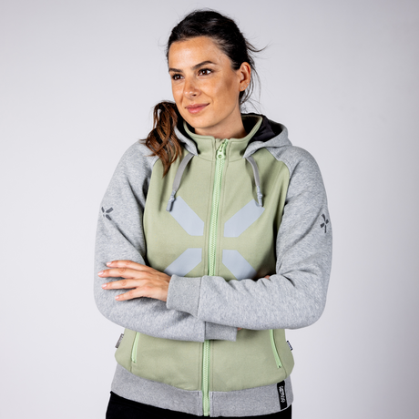 Rapid 1.0 WMS Hoodie - hellgrün-cool grey