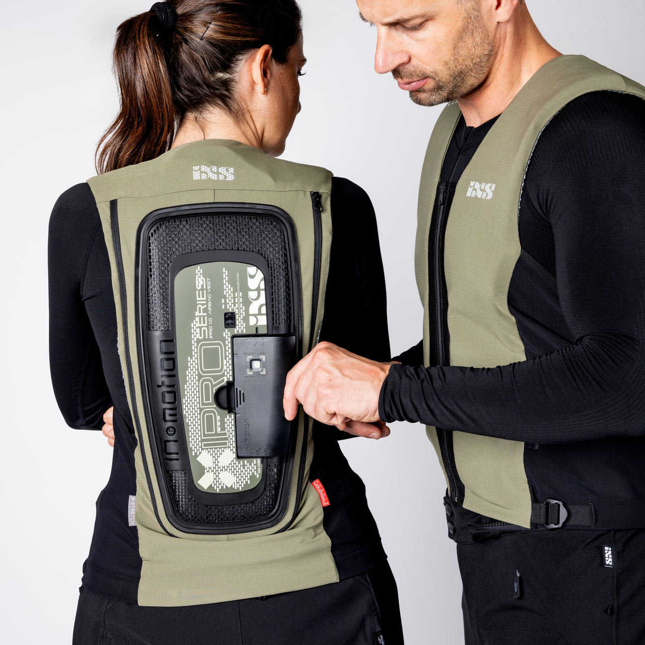 Airbag Weste IPRO 1.0 - oliv-schwarz