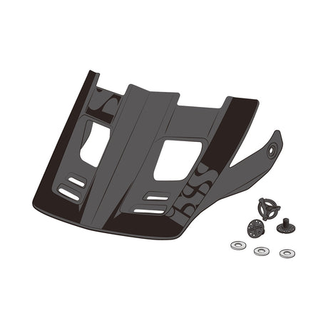 Visor + Pins Xact Evo XS - black - XS