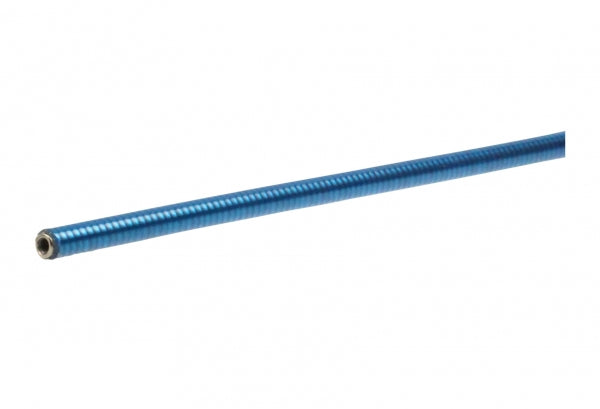 Vintage Edelstahl Bremszughülle 2m x 5mm - Clear Blue