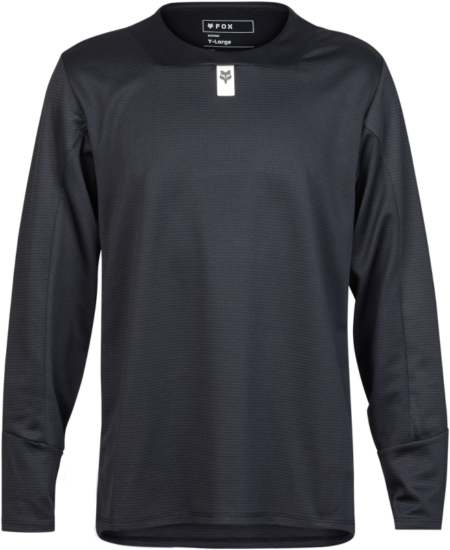 Youth Defend Long Sleeve Jersey - Black