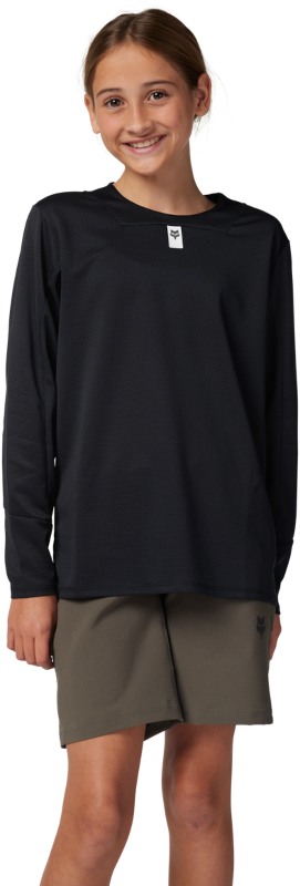 Youth Defend Long Sleeve Jersey - Black