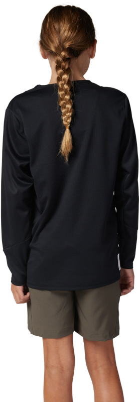 Youth Defend Long Sleeve Jersey - Black