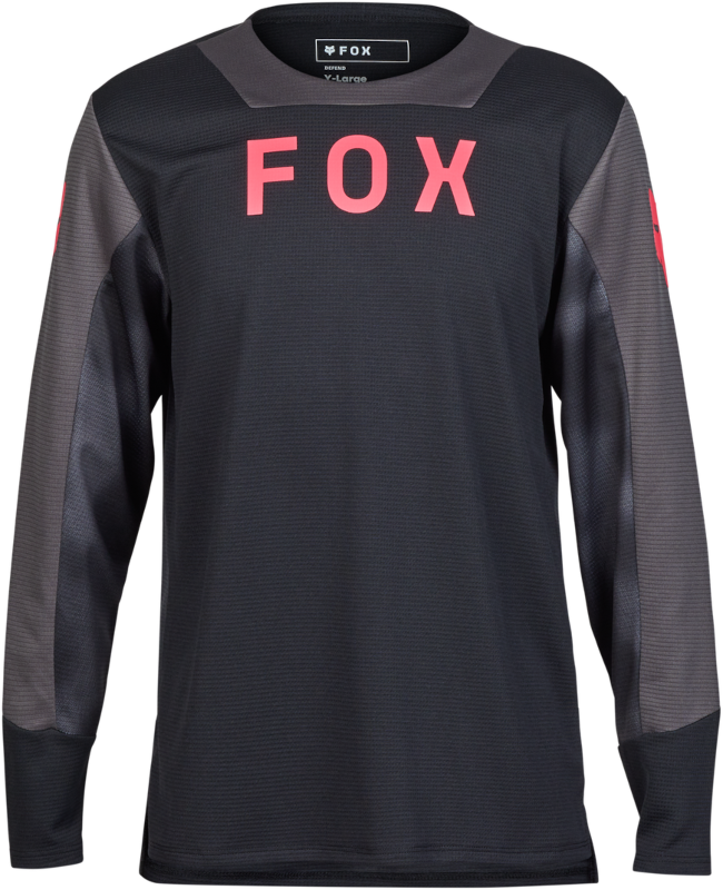 Youth Defend Long Sleeve Jersey Taunt - Black