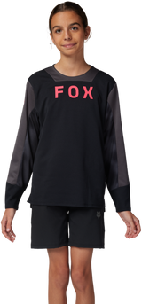 Youth Defend Long Sleeve Jersey Taunt - Black