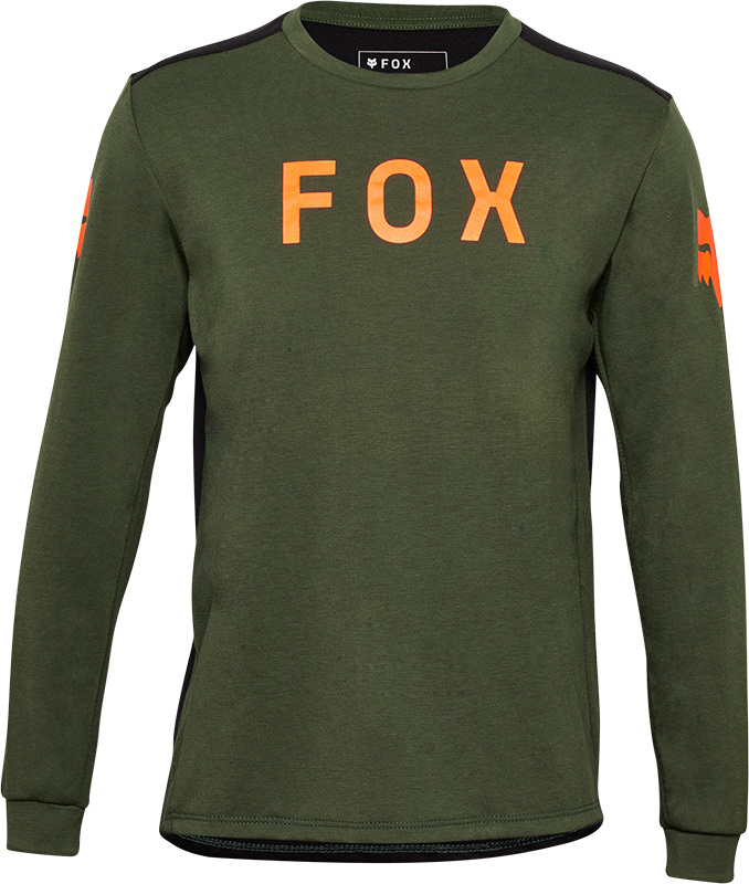 Youth Ranger Long Sleeve Jersey Aviation - Dark Sage