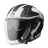 Jethelm Vectus Graphic matt-schwarz-weiss
