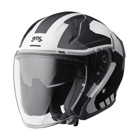 Jethelm Vectus Graphic matt-schwarz-weiss