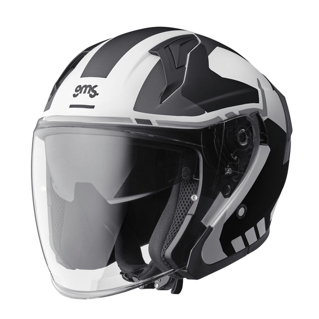 Jethelm Vectus Graphic matt-schwarz-weiss