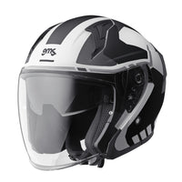 Jethelm Vectus Graphic matt-schwarz-weiss