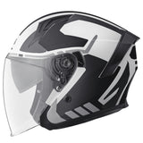 Jethelm Vectus Graphic matt-schwarz-weiss