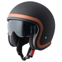 Jethelm Ride matt schwarz-bronze