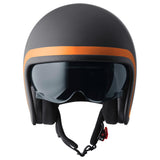 Jethelm Ride matt schwarz-orange