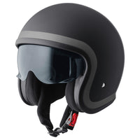 Jet helmet Ride matt black-grey