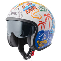 Jethelm Ride & Surf weiss-gelb-blau summer vibes