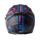 Integralhelm Hexago Graphic matt-blau-violett