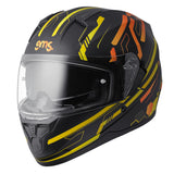 Integralhelm Hexago Graphic matt-gelb-orange