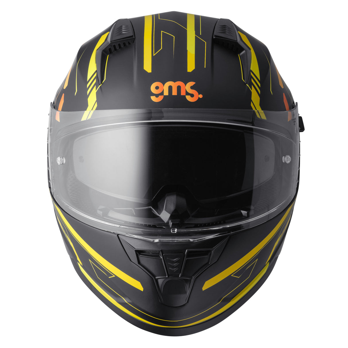 Integralhelm Hexago Graphic matt-gelb-orange