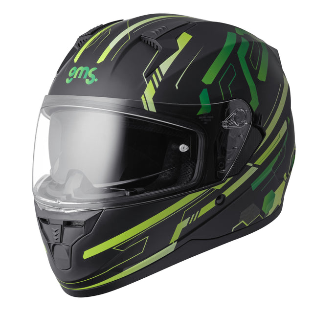 Integralhelm Hexago Graphic matt-grün