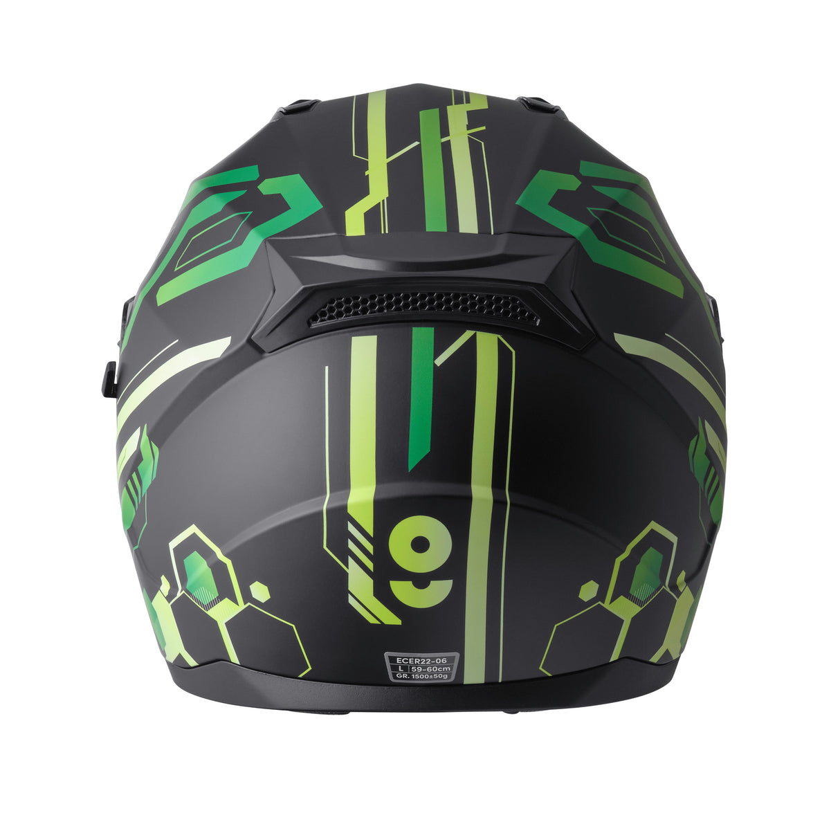 Integralhelm Hexago Graphic matt-grün