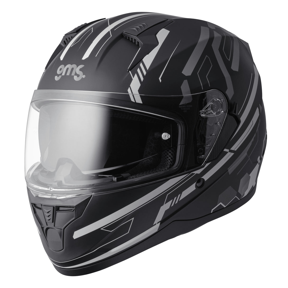 Integralhelm Hexago Graphic matt-grau