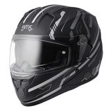 Integralhelm Hexago Graphic matt-grau