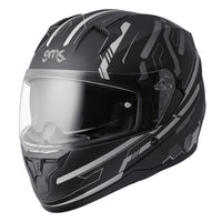 Integralhelm Hexago Graphic matt-grau
