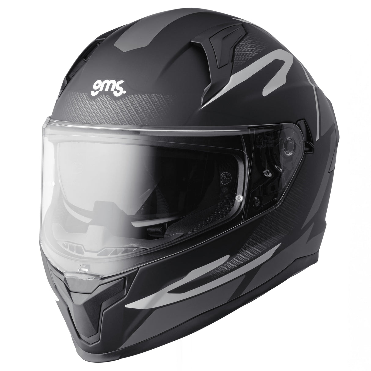 Integralhelm Velox Graphic matt schwarz-grau