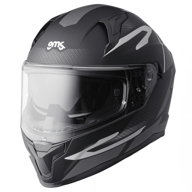 Integralhelm Velox Graphic matt schwarz-grau