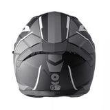 Integralhelm Velox Graphic matt schwarz-grau