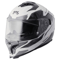 Full-face helmet Gelero white-grey-dark grey