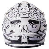 Motocrosshelm Fortis Graffi matt schwarz-weiss